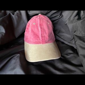 Red and Tan baseball cap